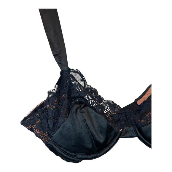We are HAH Free People NWT After Hours Bra Noir Black 30-38 C Coquette Sexy - Picture 3 of 9